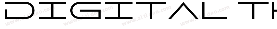 Digital Thin字体转换